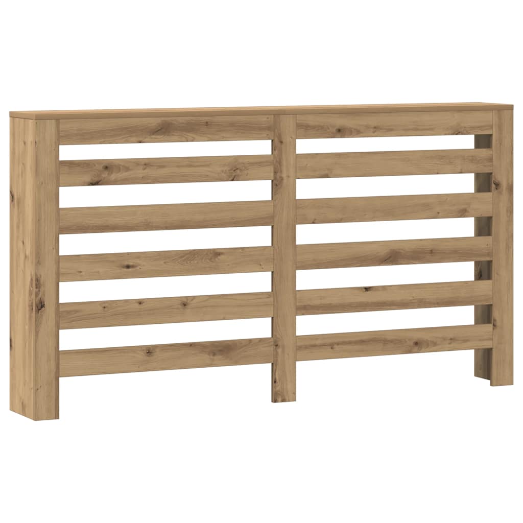 Caisson de radiateur Vidaxx 149x20x82 cm en bois ouvragé, coloris chêne artisanal