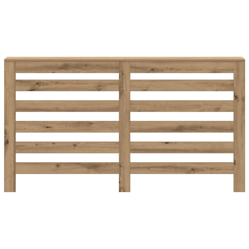 Caisson de radiateur Vidaxx 149x20x82 cm en bois ouvragé, coloris chêne artisanal