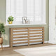 Caisson de radiateur Vidaxx 149x20x82 cm en bois ouvragé, coloris chêne artisanal