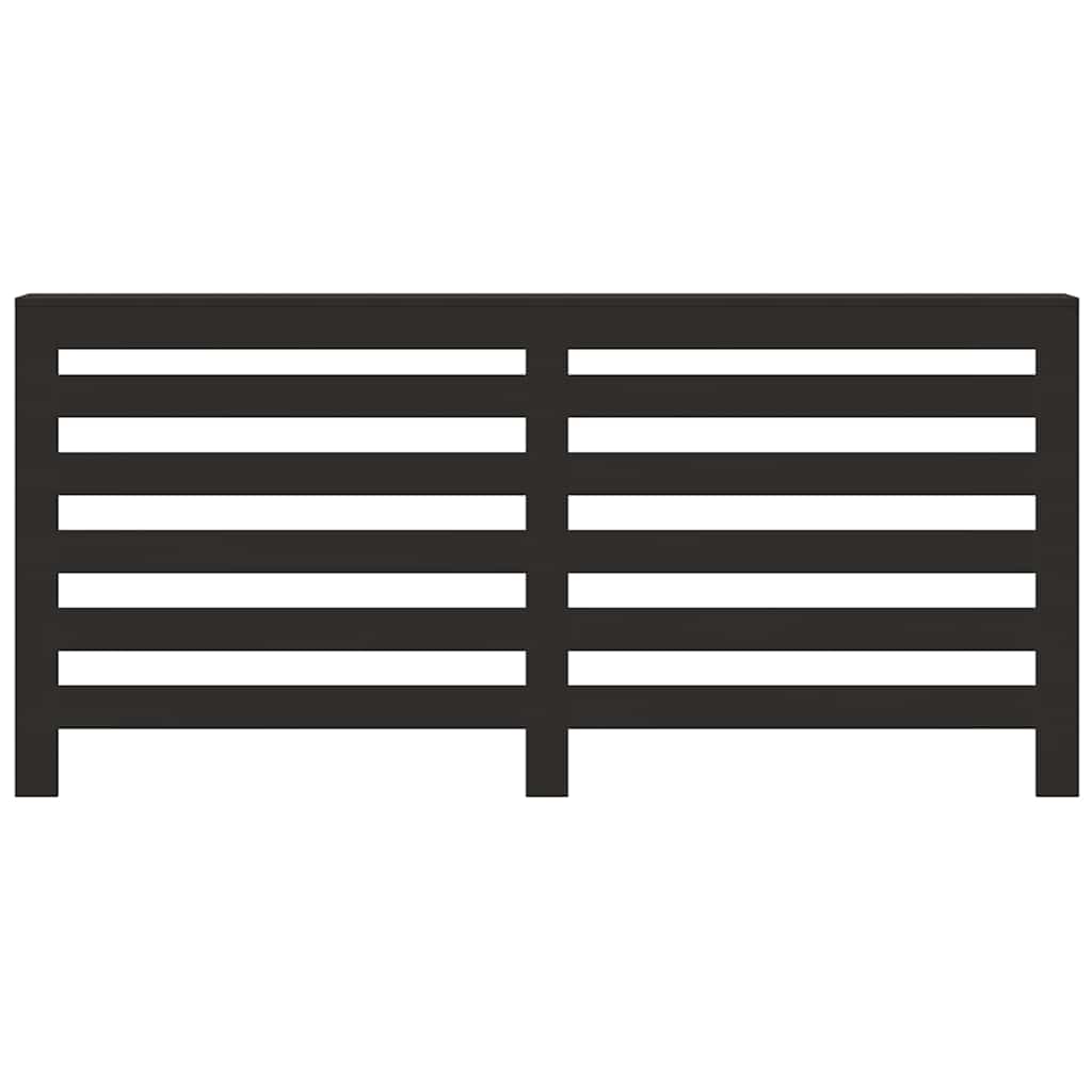 Construction de radiatorom de Vidaxl 175x20x82 cm Black Black
