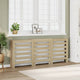 Vidaxl Radiatorom Construction 205x21.5x83.5 cm Couleur de chêne sonoma en bois transformé