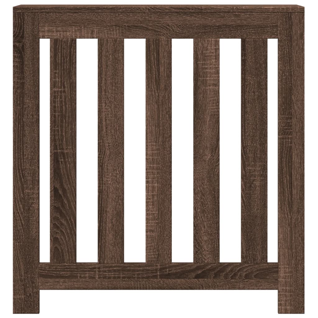 Vidaxx caisson de radiateur 78x20x82 cm bois d'ingénierie, chêne brun