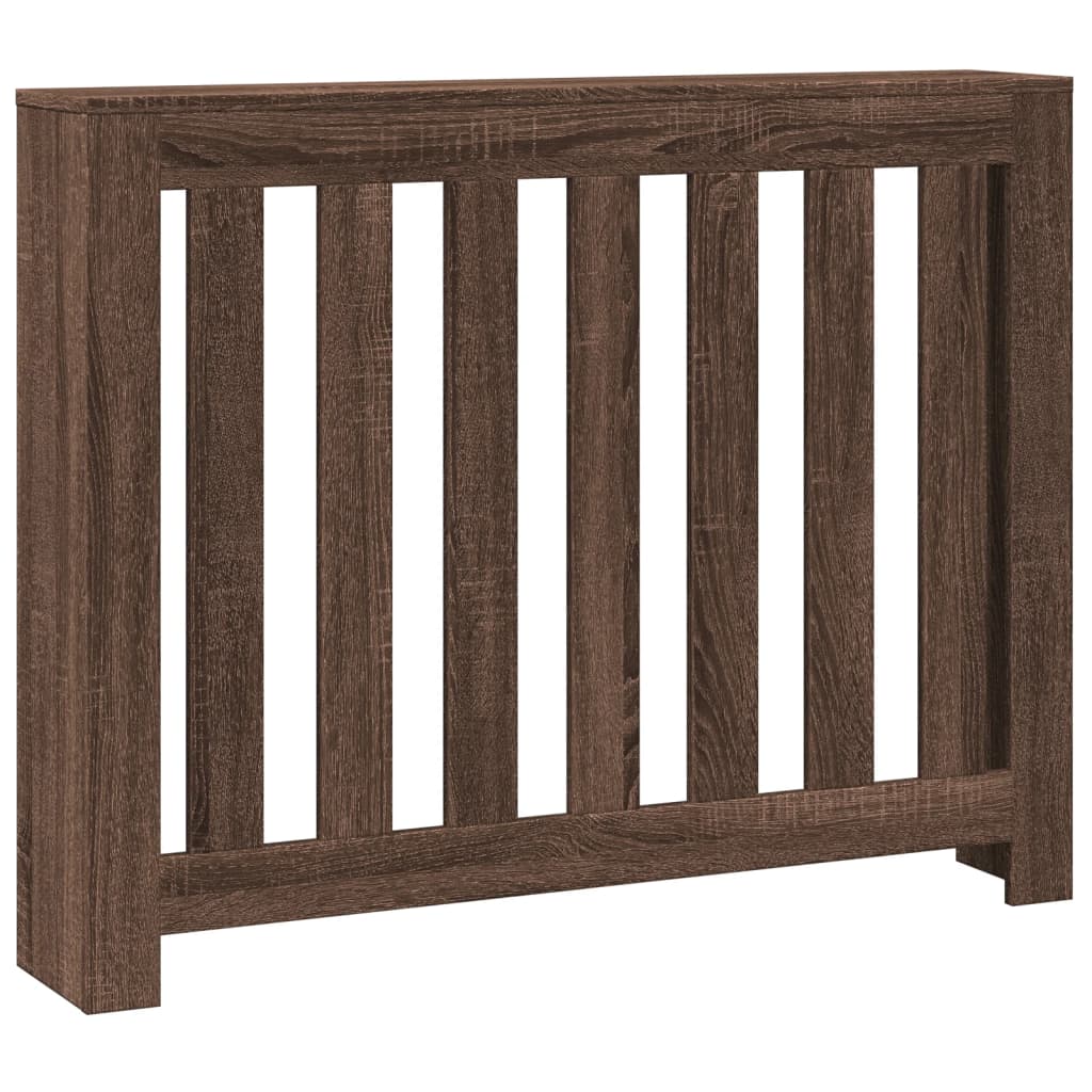 Vidaxx caisson de radiateur 104x20x82 cm bois d'ingénierie, chêne brun