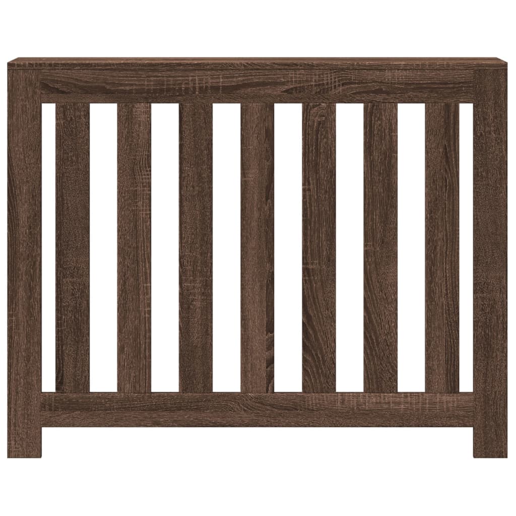 Vidaxx caisson de radiateur 104x20x82 cm bois d'ingénierie, chêne brun