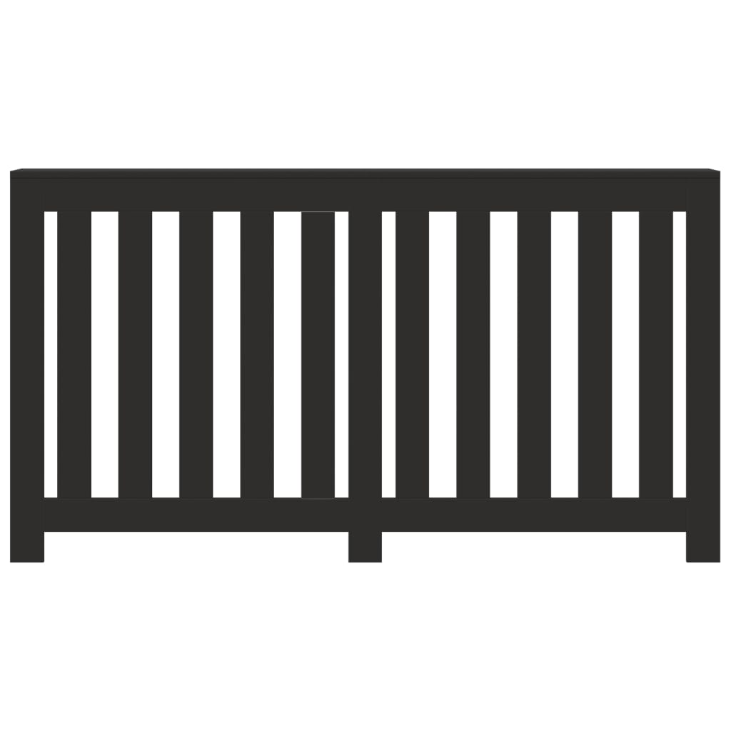 Construction de radiatorom vidaxl 149x20x82 cm Black Black