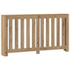 Caisson de radiateur Vidaxx 149x20x82 cm en bois ouvragé, coloris chêne artisanal