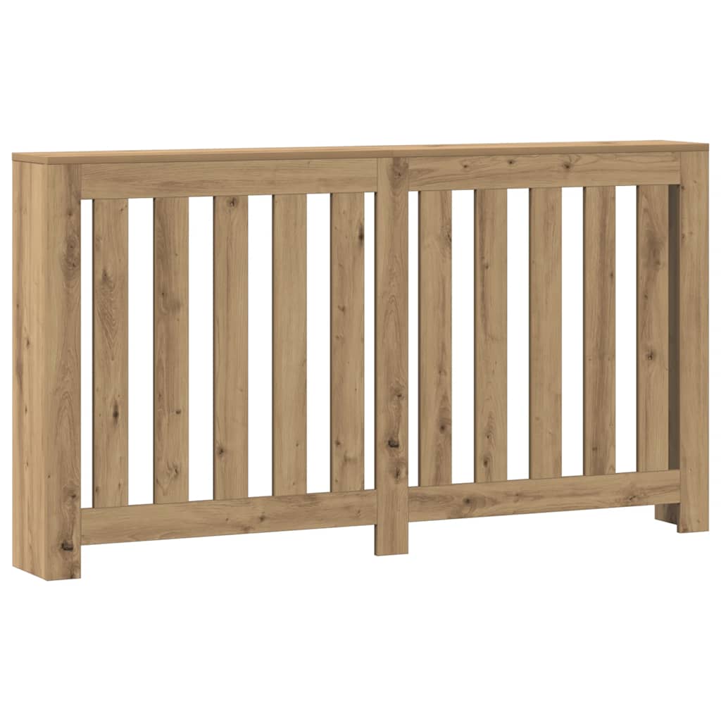 Caisson de radiateur Vidaxx 149x20x82 cm en bois ouvragé, coloris chêne artisanal