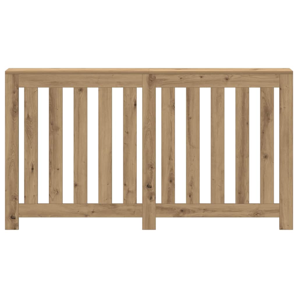 Caisson de radiateur Vidaxx 149x20x82 cm en bois ouvragé, coloris chêne artisanal