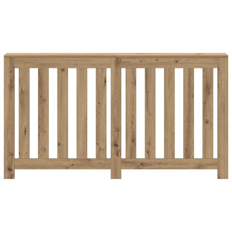 Caisson de radiateur Vidaxx 149x20x82 cm en bois ouvragé, coloris chêne artisanal