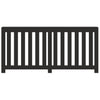 Construction de radiatorom de Vidaxl 175x20x82 cm Black Black