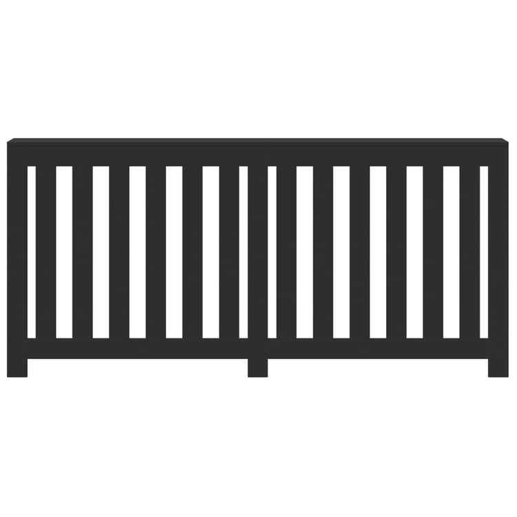 Construction de radiatorom de Vidaxl 175x20x82 cm Black Black