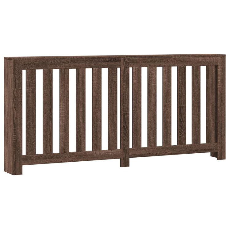 Vidaxx caisson de radiateur 175x20x82 cm bois fini, chêne brun