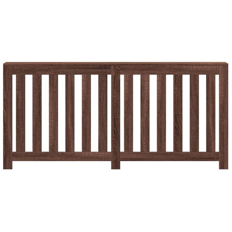 Vidaxx caisson de radiateur 175x20x82 cm bois fini, chêne brun