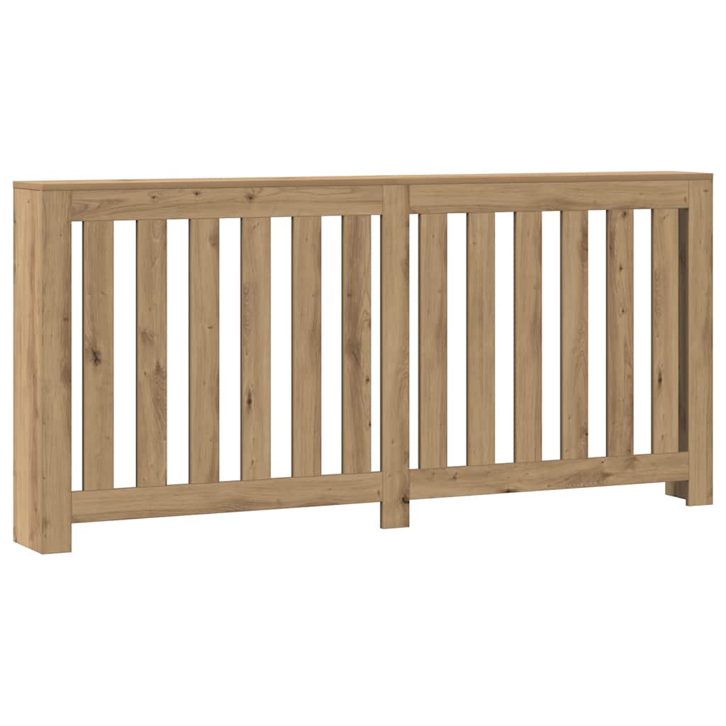 Caisson de radiateur Vidaxx 175x20x82 cm en bois ouvragé, coloris chêne artisanal