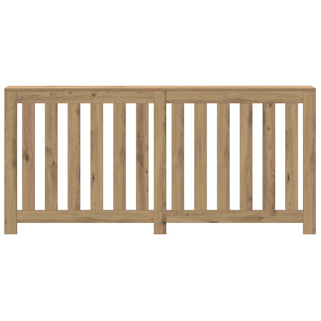 Caisson de radiateur Vidaxx 175x20x82 cm en bois ouvragé, coloris chêne artisanal