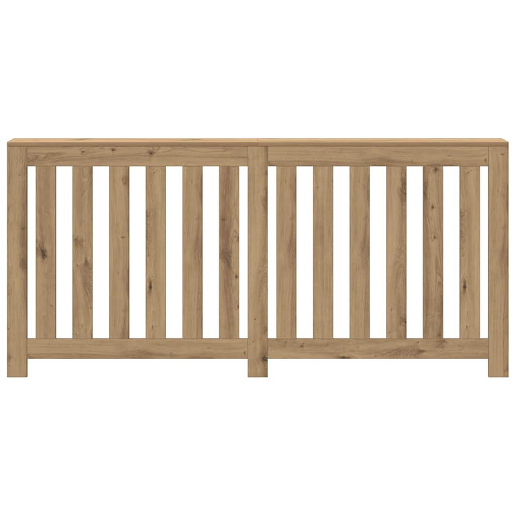 Caisson de radiateur Vidaxx 175x20x82 cm en bois ouvragé, coloris chêne artisanal