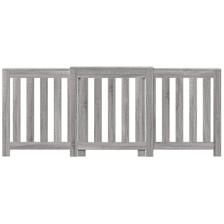 Vidaxl Radiatorom Construction 205x21.5x83,5 cm Processus de chêne sonoma gris de bois proches