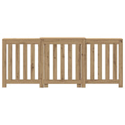 Caisson de radiateur Vidaxx 205x21,5x83,5 cm bois travaillé, chêne artisanal - afbeelding 3
