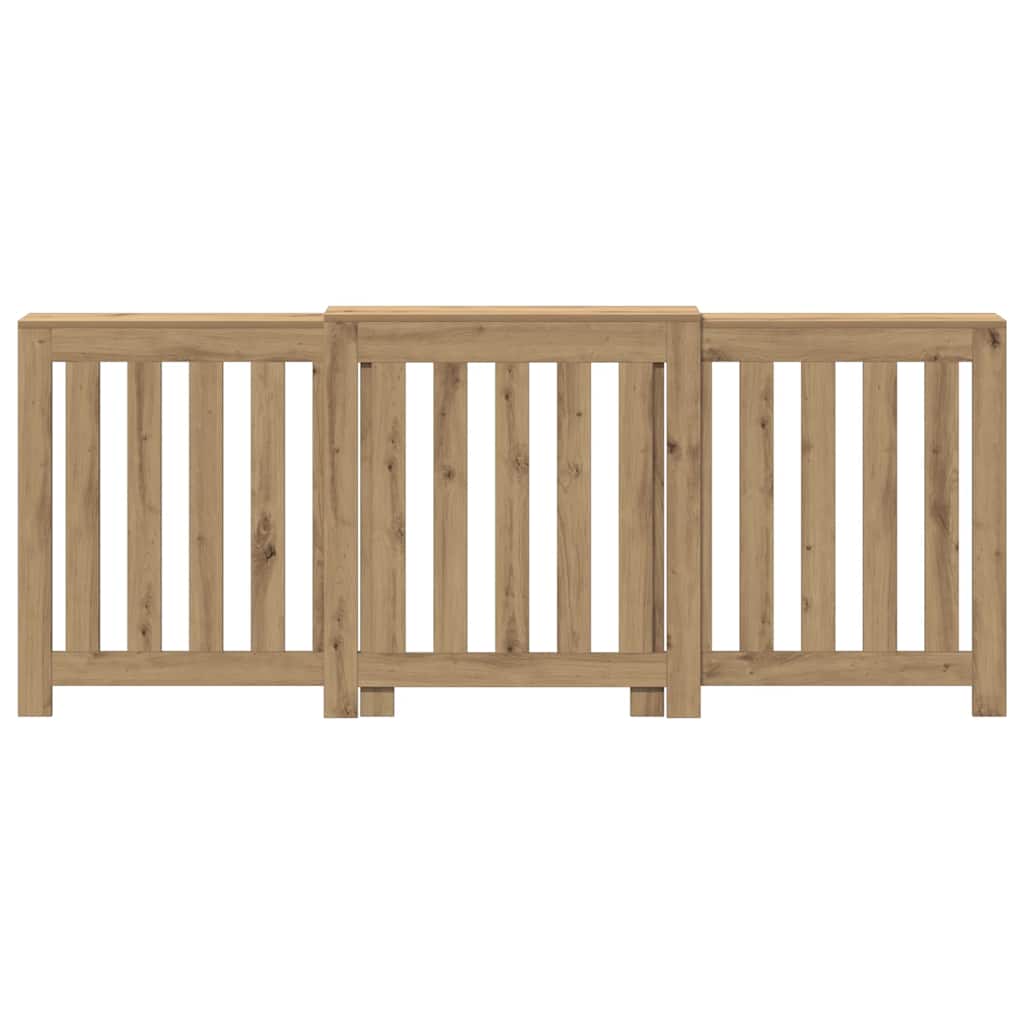 Caisson de radiateur Vidaxx 205x21,5x83,5 cm bois travaillé, chêne artisanal