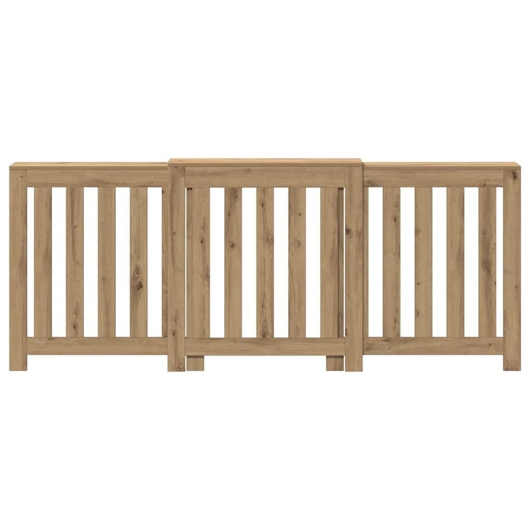 Caisson de radiateur Vidaxx 205x21,5x83,5 cm bois travaillé, chêne artisanal