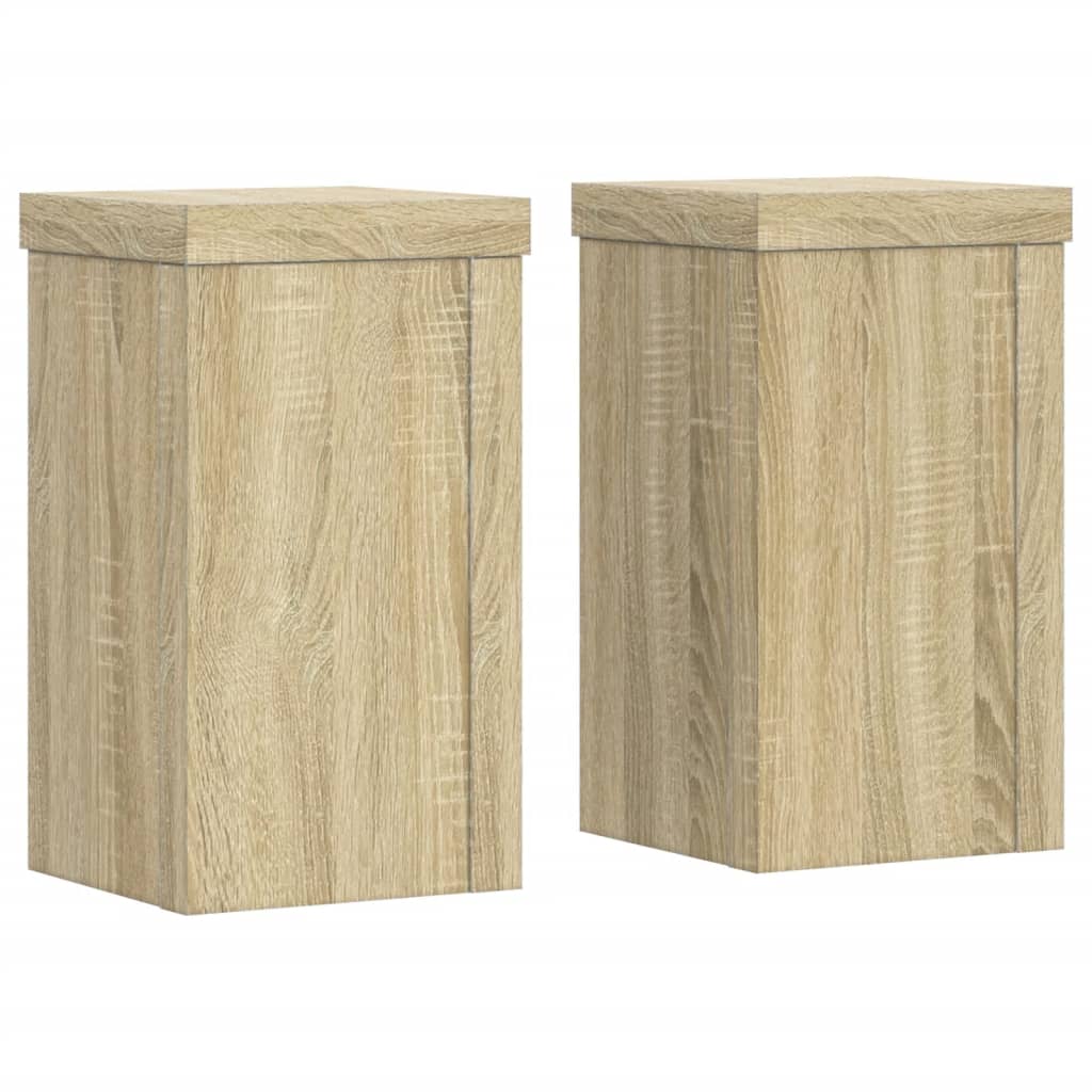 Normes de l'usine Vidaxl 2 PCS 10x10x18 cm Bois de chêne sonoma