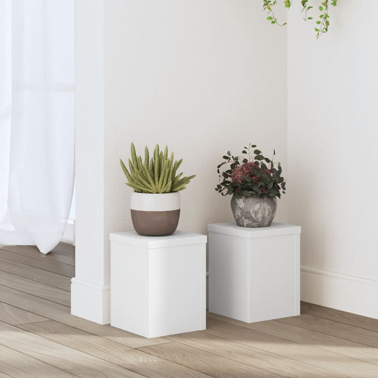 Normes de plante vidaxl 2 ST 15x15x20 cm Bois de bois transformé