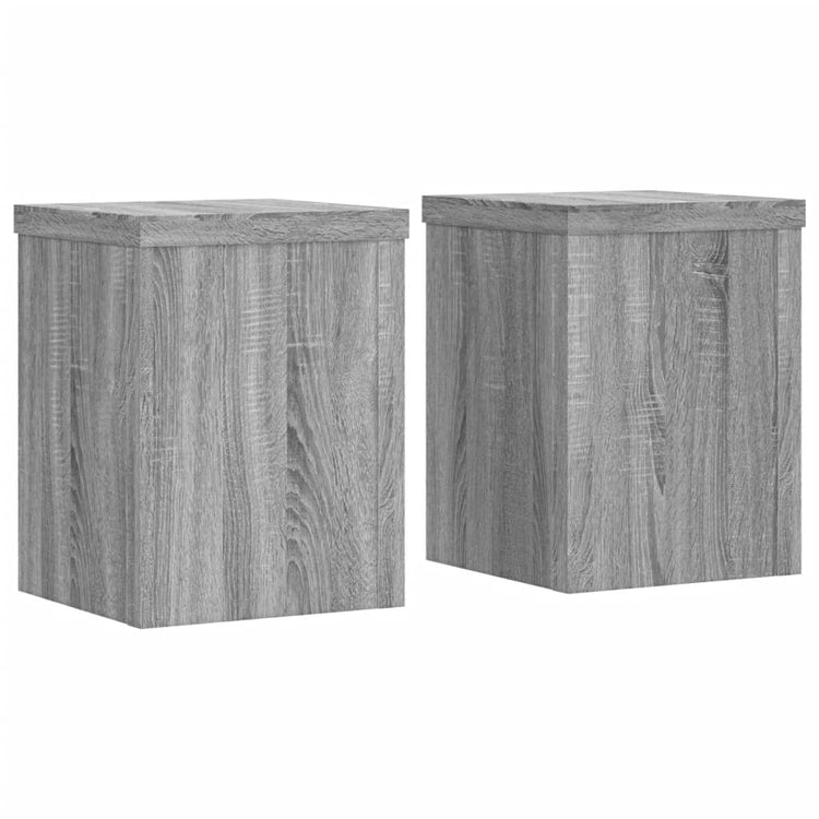 Normes de l'usine Vidaxl 2 PCS 15x15x20 cm Bois de bois de bois Grey Sonoma