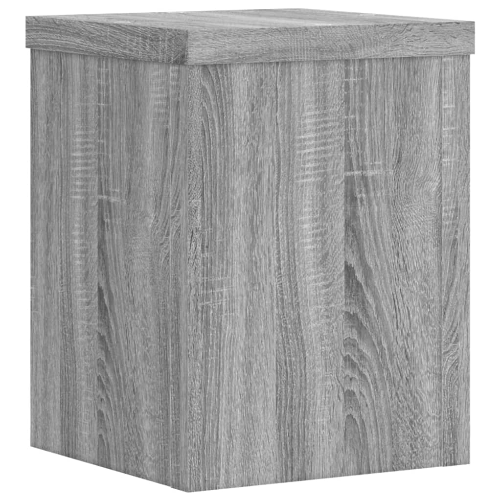 Normes de l'usine Vidaxl 2 PCS 15x15x20 cm Bois de bois de bois Grey Sonoma