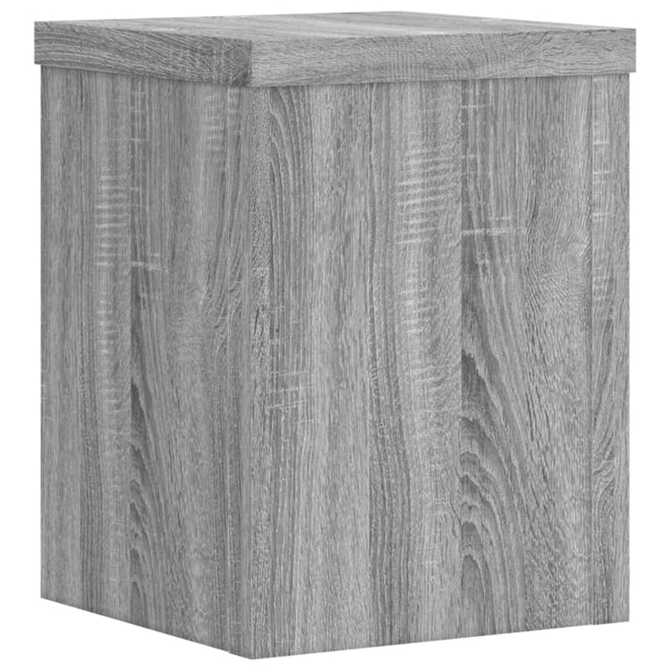 Normes de l'usine Vidaxl 2 PCS 15x15x20 cm Bois de bois de bois Grey Sonoma