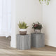 Normes de l'usine Vidaxl 2 PCS 15x15x20 cm Bois de bois de bois Grey Sonoma