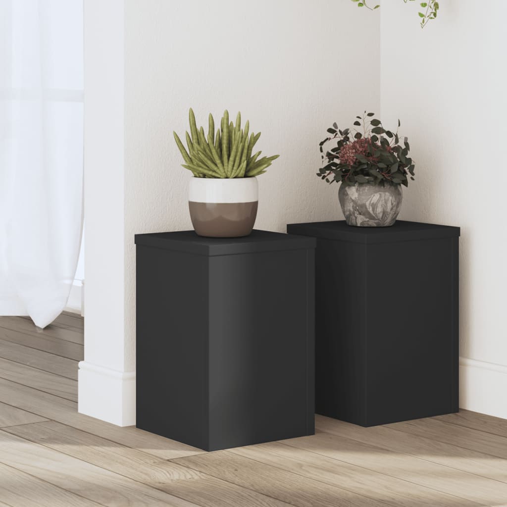 Normes de l'usine Vidaxl 2 ST 20x20x30 cm Black Black
