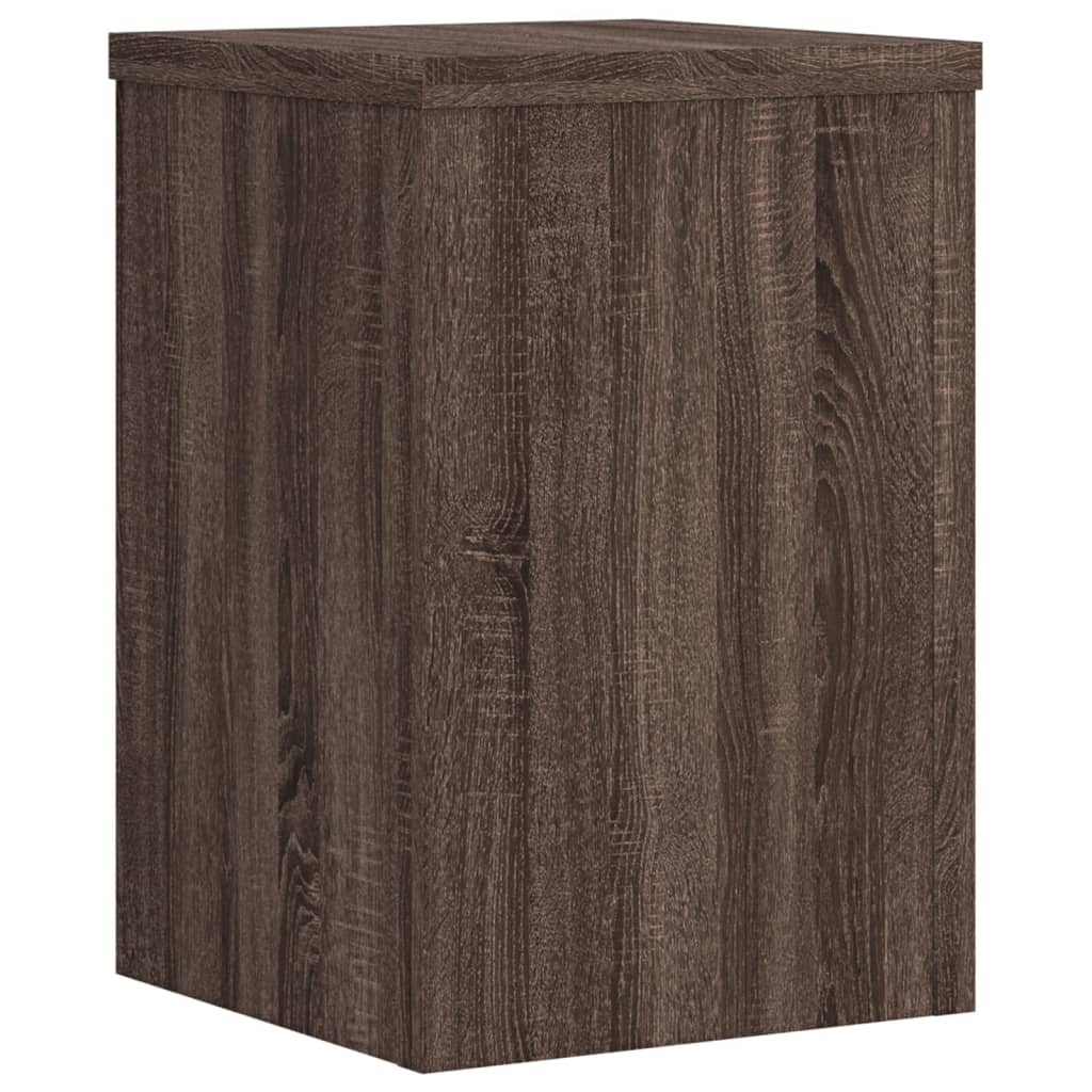 Normes de plante vidaxl 2 ST 20x20x30 cm chêne brun en bois transformé