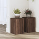 Normes de plante vidaxl 2 ST 20x20x30 cm chêne brun en bois transformé