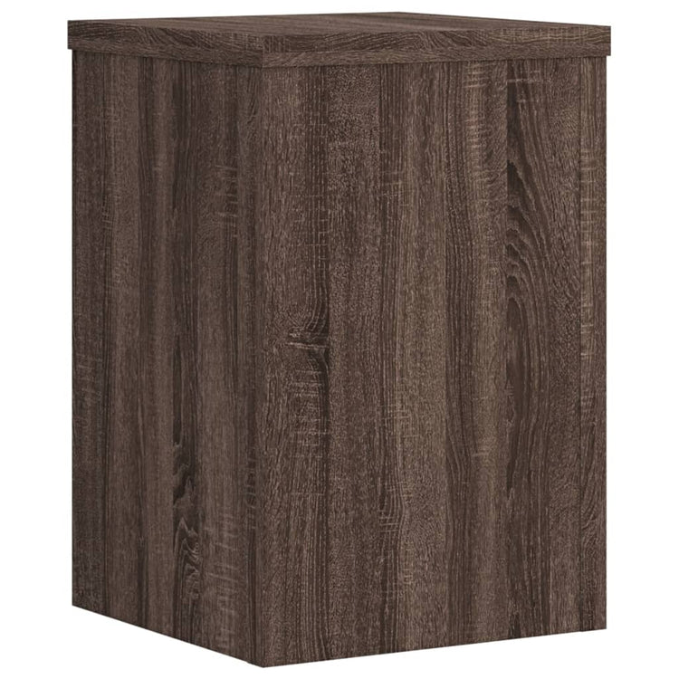 Normes de plante vidaxl 2 ST 25x25x35 cm chêne brun en bois transformé