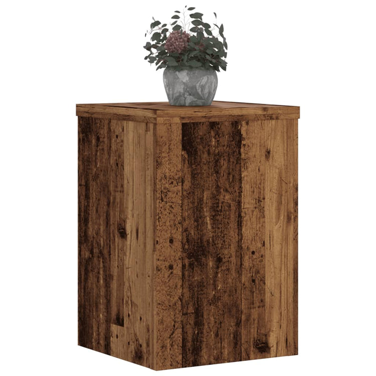 La plantation de Vidaxl supporte 2 ST 25x25x35 cm Bois transformé vieux bois coloré