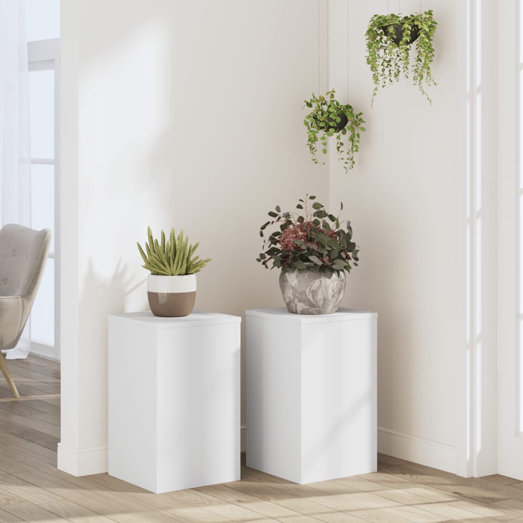 Normes de plante vidaxl 2 ST 30x30x50 cm Bois de bois transformé