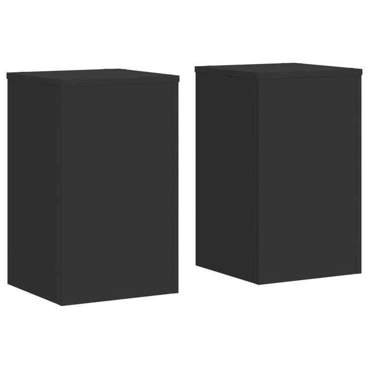 Normes de l'usine Vidaxl 2 PCS 30x30x50 cm Bois transformé en noir