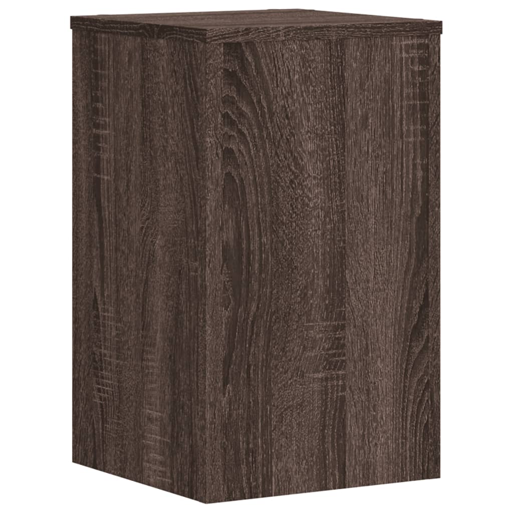Normes de l'usine Vidaxl 2 PCS 30x30x50 cm Chêne brun en bois transformé