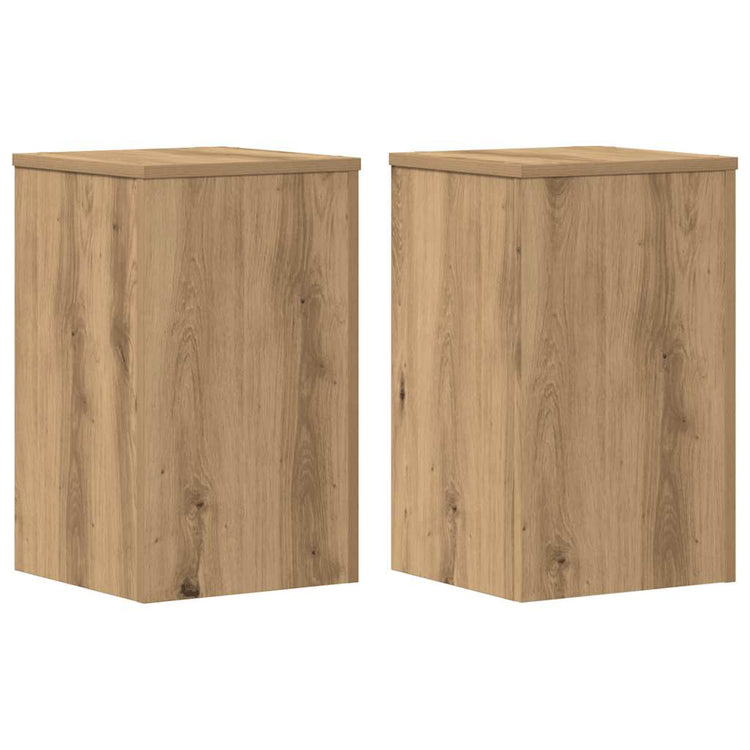 Vidaxx porte-plantes 2 pcs 30x30x50 cm bois chêne artisanal