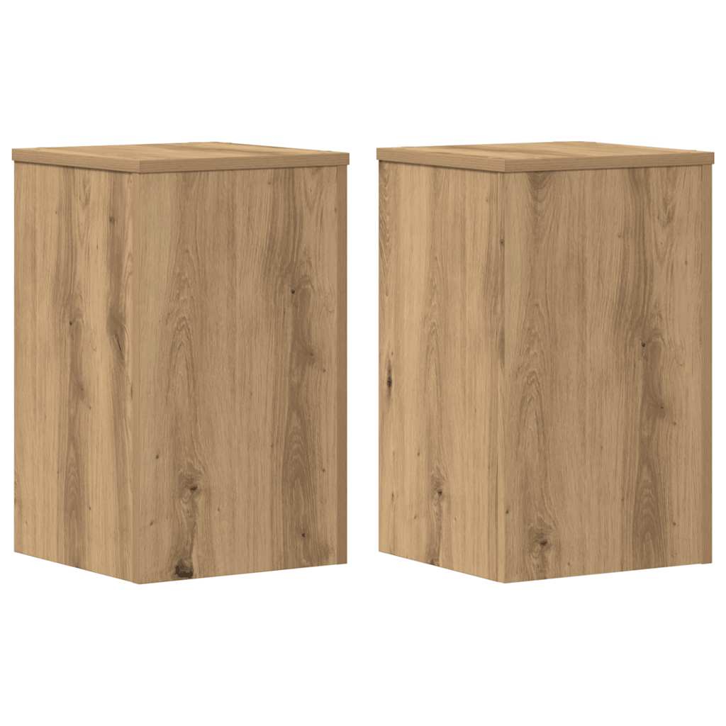 Vidaxx porte-plantes 2 pcs 30x30x50 cm bois chêne artisanal