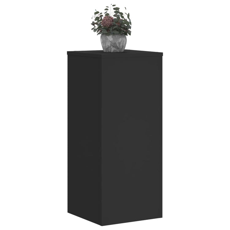 Normes de plante vidaxl 2 ST 30x30x70 cm Bois transformé en noir