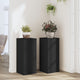 Normes de plante vidaxl 2 ST 30x30x70 cm Bois transformé en noir