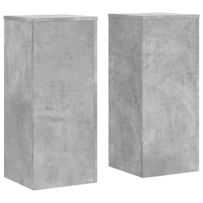 Normes de l'usine Vidaxl 2 PCS 30x30x70 cm Betongrij en bois transformé