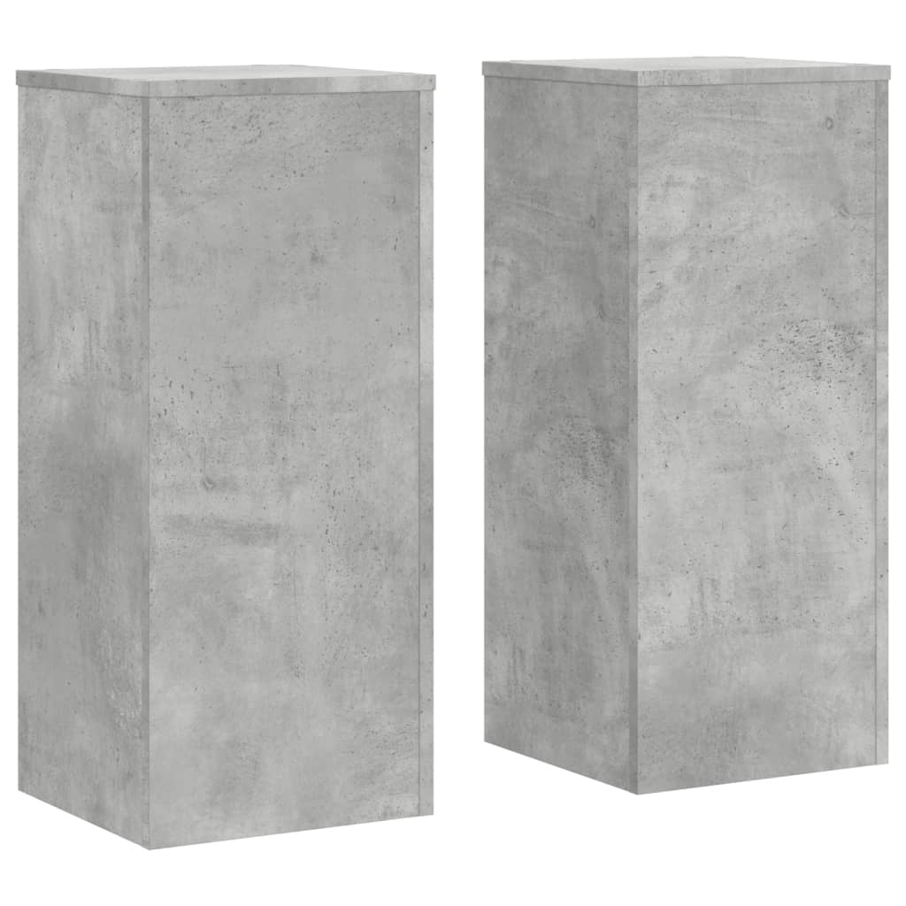 Normes de l'usine Vidaxl 2 PCS 30x30x70 cm Betongrij en bois transformé