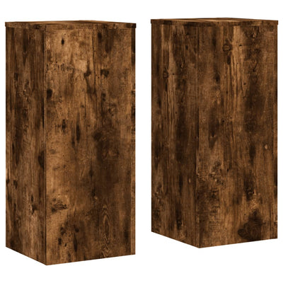 Normes de l'usine de Vidaxl 2 PCS 30x30x70 cm Chêne fumé en bois propriété
