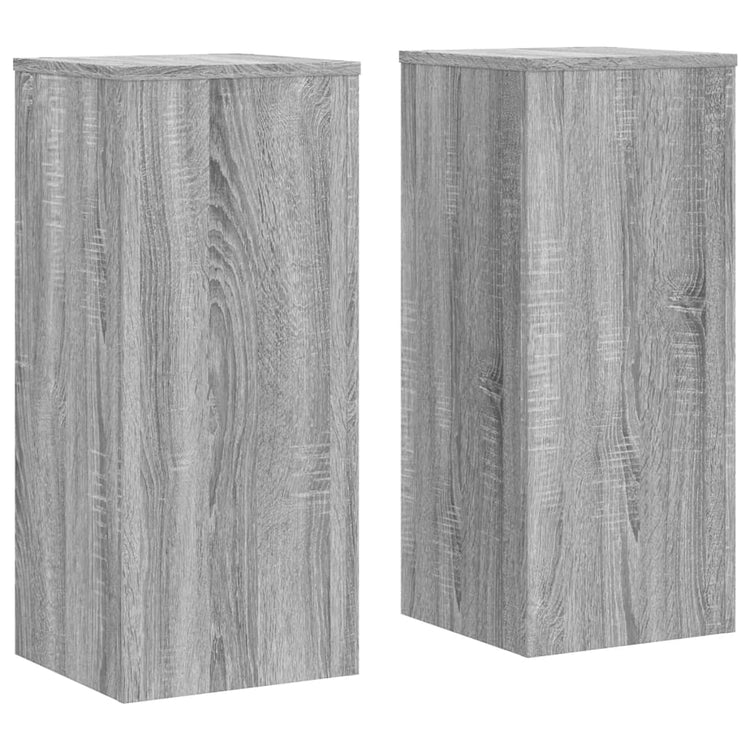Normes de l'usine Vidaxl 2 PCS 30x30x70 cm Bois de bois de bois Grey Sonoma