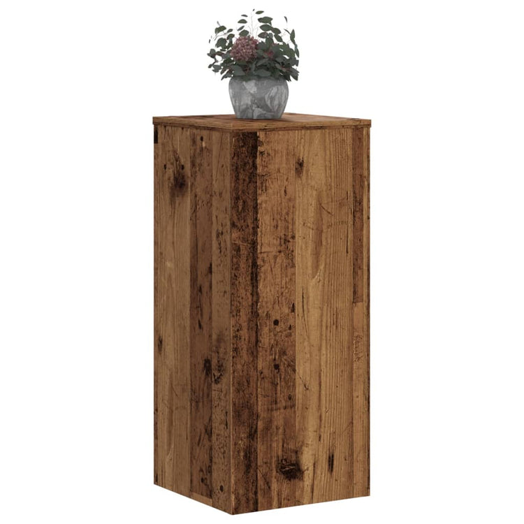 VidaXL support pour plantes 2 pcs 30x30x70 cm bois traité, couleur bois ancien
