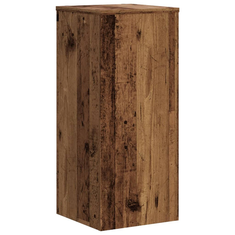 VidaXL support pour plantes 2 pcs 30x30x70 cm bois traité, couleur bois ancien