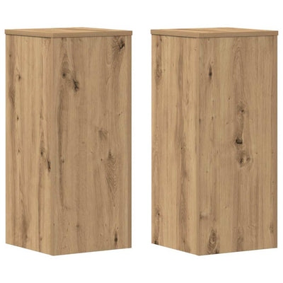 Vidaxx porte-plantes 2 pcs 30x30x70 cm bois chêne artisanal