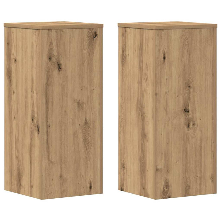 Vidaxx porte-plantes 2 pcs 30x30x70 cm bois chêne artisanal